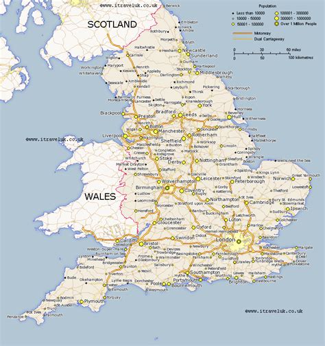 map of england with towns google